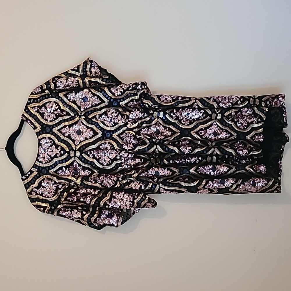 By Anthropologie sequined baby doll dresss